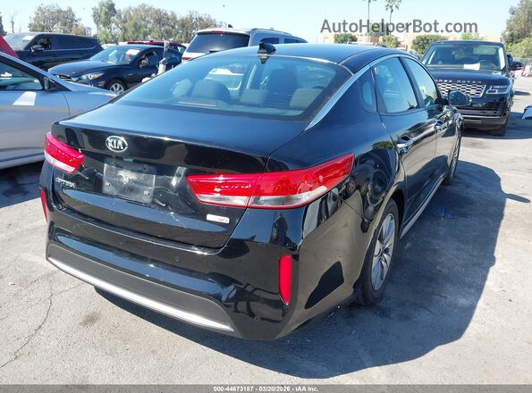 KNAGT4LE8H5012607 2017 KIA OPTIMA HYBRID Черный Задняя правая четверть