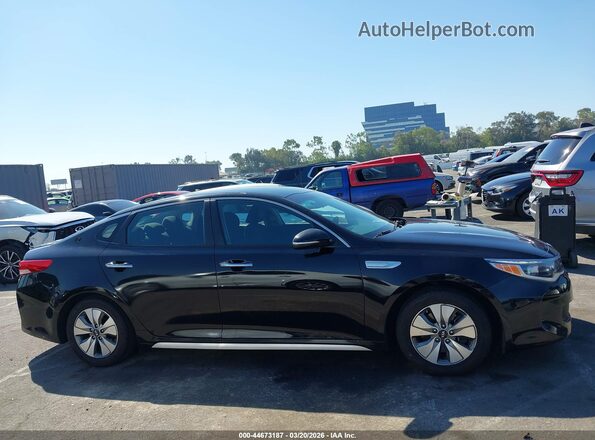KNAGT4LE8H5012607 2017 KIA OPTIMA HYBRID Черный Вид задней части салона