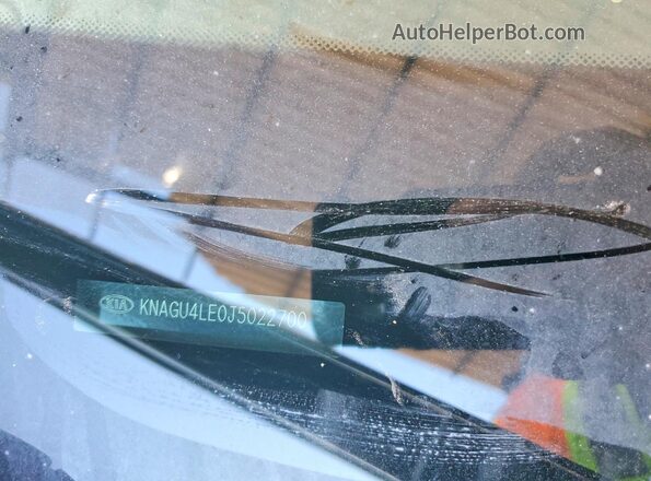 KNAGU4LE0J5022700 2018 KIA OPTIMA Black Widok komory silnika