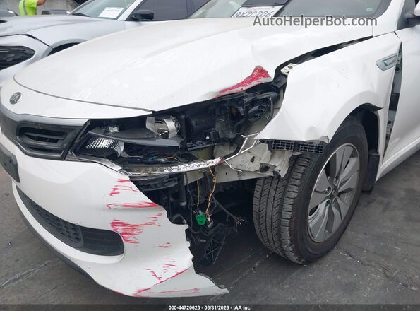 KNAGU4LE9K5032630 2019 KIA OPTIMA HYBRID White Դիմացի տեսք
