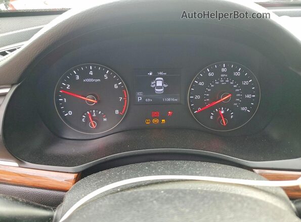 KNALB4J14J5120407 2018 KIA CADENZA Серый Вид щитка приборов
