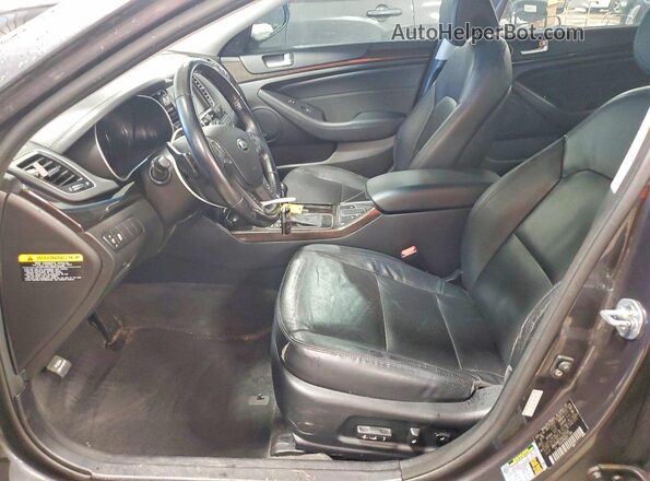 KNALN4D79G5217599 2016 KIA CADENZA Серый Вид салона спереди