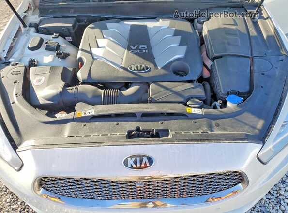 KNALW4D41H6035605 2017 KIA K900 Белый Вид задней части салона