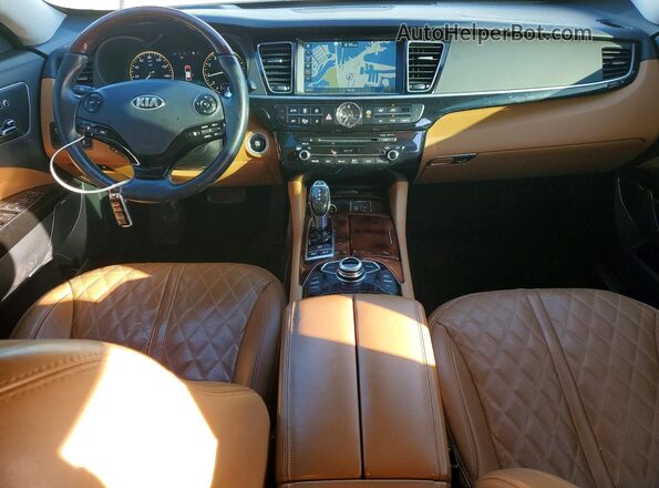 KNALW4D41H6035605 2017 KIA K900 Белый Вид панели приборов