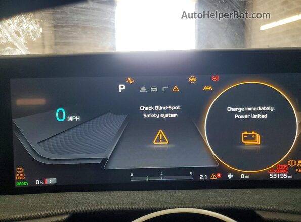 KNDC3DLC2N5048661 2022 KIA EV6 Черный Вид щитка приборов