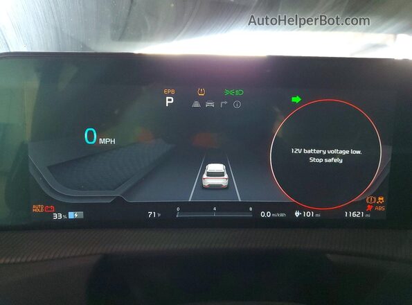 KNDC44LA3R5169698 2024 KIA EV6 Blue Widok zestawu wskaźników