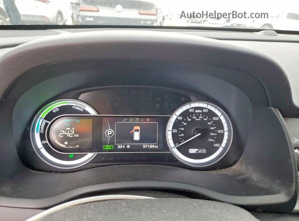 KNDCB3LC2K5322076 2019 KIA NIRO Синий Вид щитка приборов