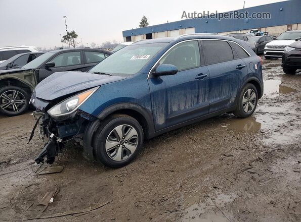 KNDCB3LC2K5336236 2019 KIA NIRO Blue წინა მარცხენა ხედი სამი მეოთხედიდან