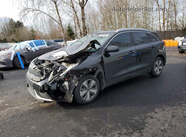 KNDCB3LC4J5158702 2018 KIA NIRO Черный Передняя левая четверть