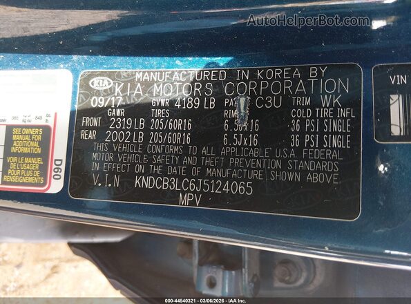 KNDCB3LC6J5124065 2018 KIA NIRO Синий Вид подкапотного пространства