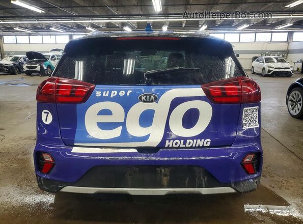 KNDCB3LC6M5488586 2021 KIA NIRO Blue Widok z tyłu