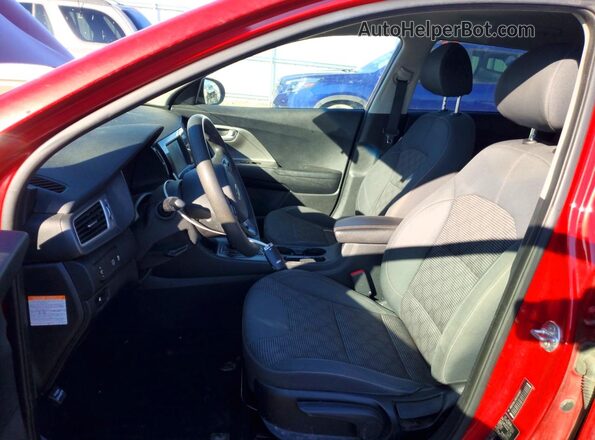 KNDCB3LC8K5295367 2019 KIA NIRO Red წინა სალონის ხედი