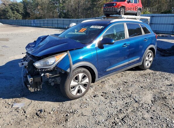 KNDCB3LCXH5036663 2017 KIA NIRO Синий Передняя левая четверть