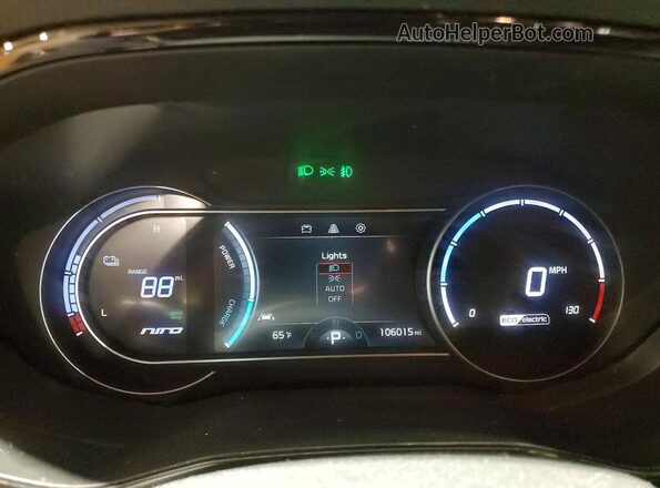 KNDCC3LG2N5160437 2022 KIA NIRO Синий Вид щитка приборов