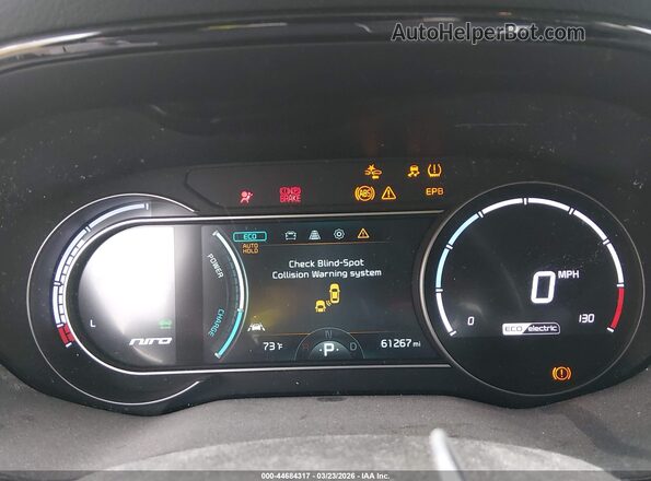 KNDCC3LG8L5070321 2020 KIA NIRO EV Черный Вид задних сидений