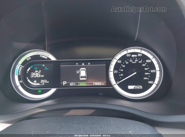 KNDCD3LD4K5303872 2019 KIA NIRO PLUG-IN HYBRID White Rear seats view
