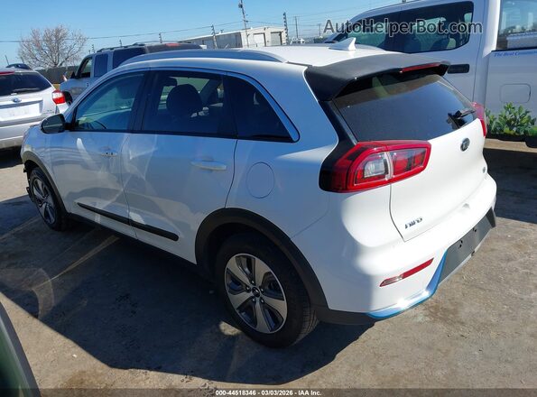 KNDCD3LD4K5303872 2019 KIA NIRO PLUG-IN HYBRID White Rear left