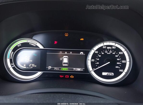 KNDCD3LD5K5289691 2019 KIA NIRO PLUG-IN HYBRID Black Rear seats view