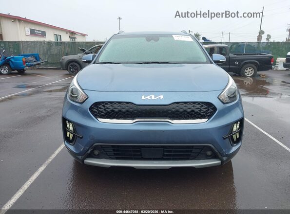 KNDCD3LDXN5547580 2022 KIA NIRO PLUG-IN HYBRID Blue Vista frontal