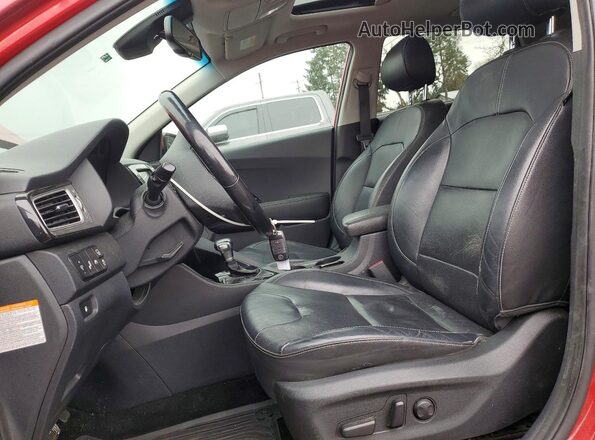 KNDCE3LC1K5259396 2019 KIA NIRO Красный Вид салона спереди