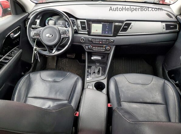 KNDCE3LC1K5259396 2019 KIA NIRO Красный Вид панели приборов