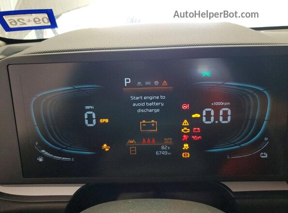 KNDCP3LE1T5327306 2026 KIA NIRO Gray ხელსაწყოთა პანელის ხედი