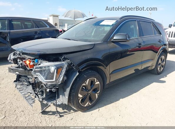 KNDCR3L13R5106158 2024 KIA NIRO EV Черный Передняя левая четверть