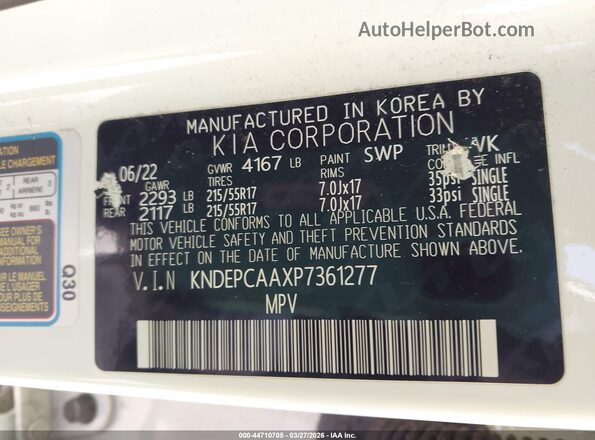 KNDEPCAAXP7361277 2023 KIA SELTOS White Widok komory silnika