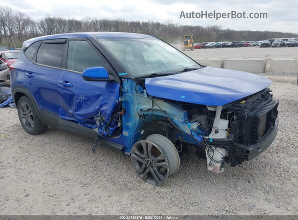 KNDEPCAAXP7363871 2023 KIA SELTOS Синий Передняя правая четверть