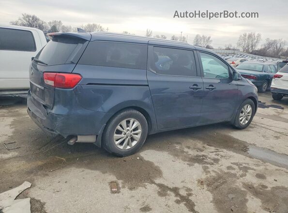KNDMB5C10G6108204 2016 KIA SEDONA Синий Задняя правая четверть