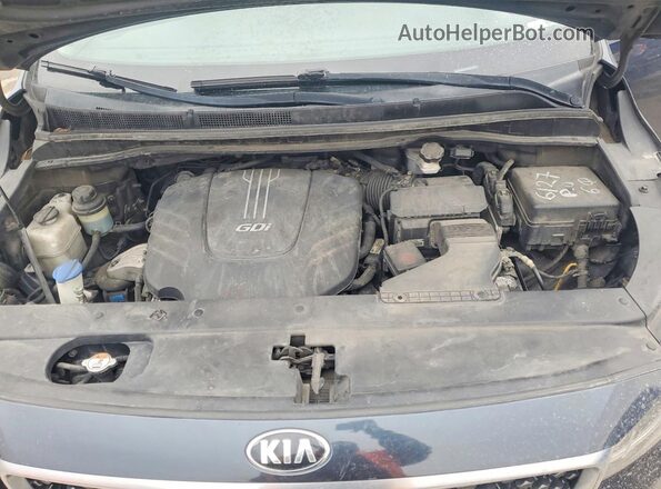 KNDMB5C10G6108204 2016 KIA SEDONA Синий Вид подкапотного пространства