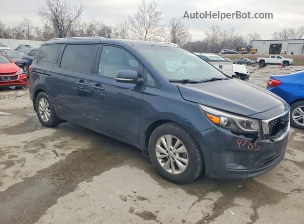 KNDMB5C10G6108204 2016 KIA SEDONA Синий Передняя правая четверть