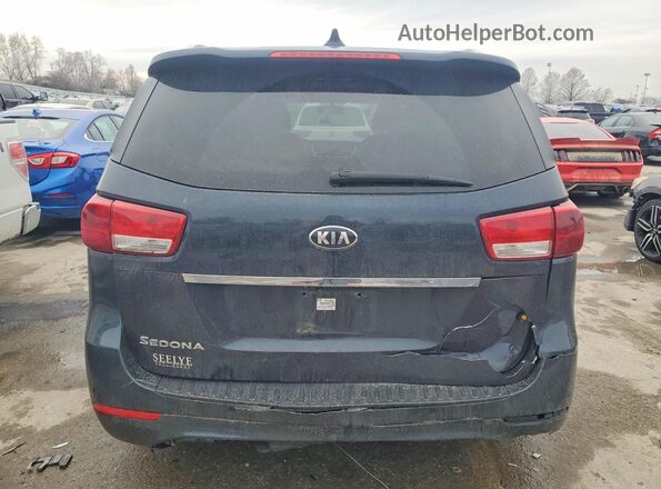 KNDMB5C10G6108204 2016 KIA SEDONA Синий Вид сзади