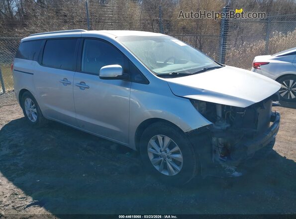 KNDMB5C10G6187227 2016 KIA SEDONA Серебряный Передняя правая четверть