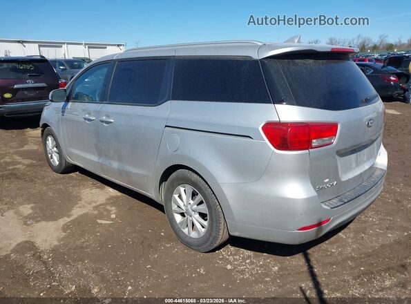 KNDMB5C10G6187227 2016 KIA SEDONA Серебряный Задняя левая четверть