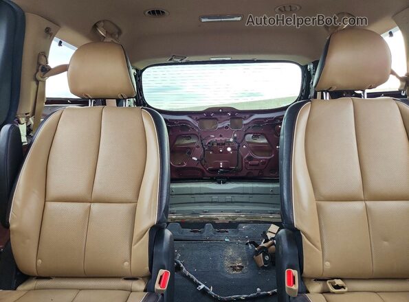 KNDMB5C10K6532765 2019 KIA SEDONA Бордовый Вид задних сидений