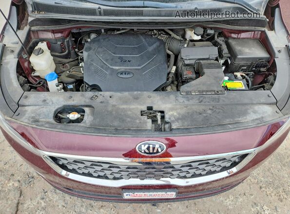 KNDMB5C10K6532765 2019 KIA SEDONA Бордовый Вид подкапотного пространства