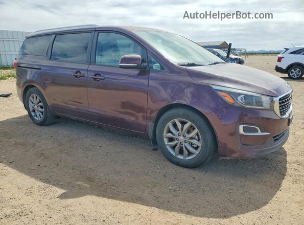 KNDMB5C11K6505753 2019 KIA SEDONA Maroon Delantero derecho