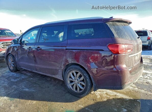 KNDMB5C11K6566844 2019 KIA SEDONA Burgundy უკანა მარცხენა
