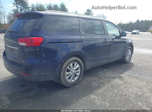 KNDMB5C13J6367938 2018 KIA SEDONA Dark Blue Задняя правая четверть