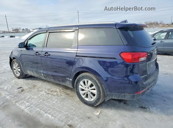 KNDMB5C13J6378616 2018 KIA SEDONA Blue Tył lewy
