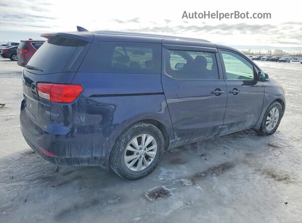 KNDMB5C13J6378616 2018 KIA SEDONA Blue Tył prawy