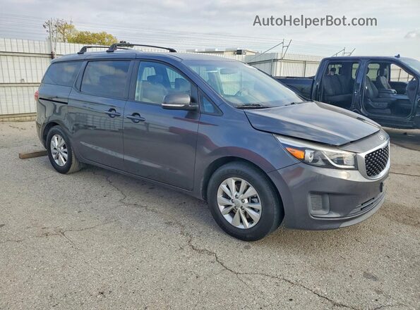 KNDMB5C14G6178630 2016 KIA SEDONA Gray წინა მარჯვენა