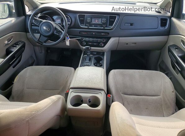 KNDMB5C14G6178630 2016 KIA SEDONA Gray წინა პანელის ხედი