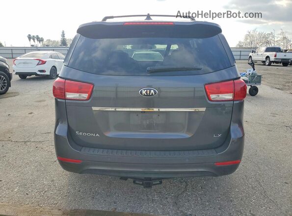 KNDMB5C14G6178630 2016 KIA SEDONA Gray უკანა ხედი