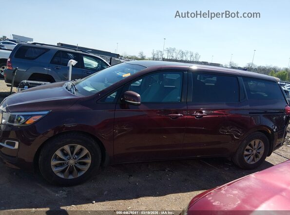 KNDMB5C14K6533501 2019 KIA SEDONA Maroon სალონის 360-გრადუსიანი ხედი