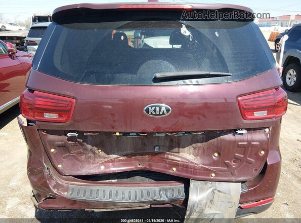 KNDMB5C14K6533501 2019 KIA SEDONA Maroon 