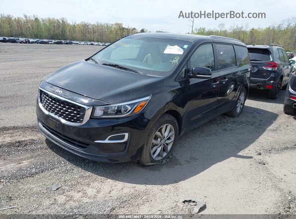 KNDMB5C14K6538181 2019 KIA SEDONA Black Przód lewy