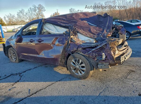 KNDMB5C14K6561735 2019 KIA SEDONA Maroon Задня ліва чверть