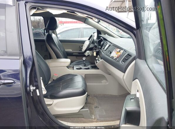 KNDMB5C14L6597796 2020 KIA SEDONA Blue წინა სალონის ხედი